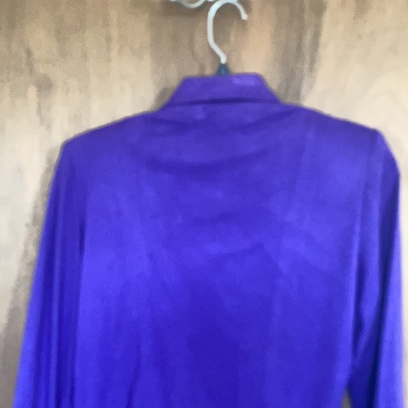 Vintage purple office jacket with shoulder pads petite - Picture 14 of 14